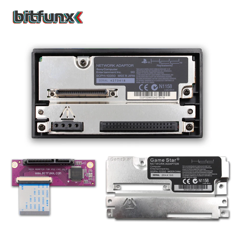 with SATA Kit Б/у IDE SATA сетевой адаптер для SONY Playstation 2 ps2 жирная консоль японская версия - Цвет: with SATA Kit