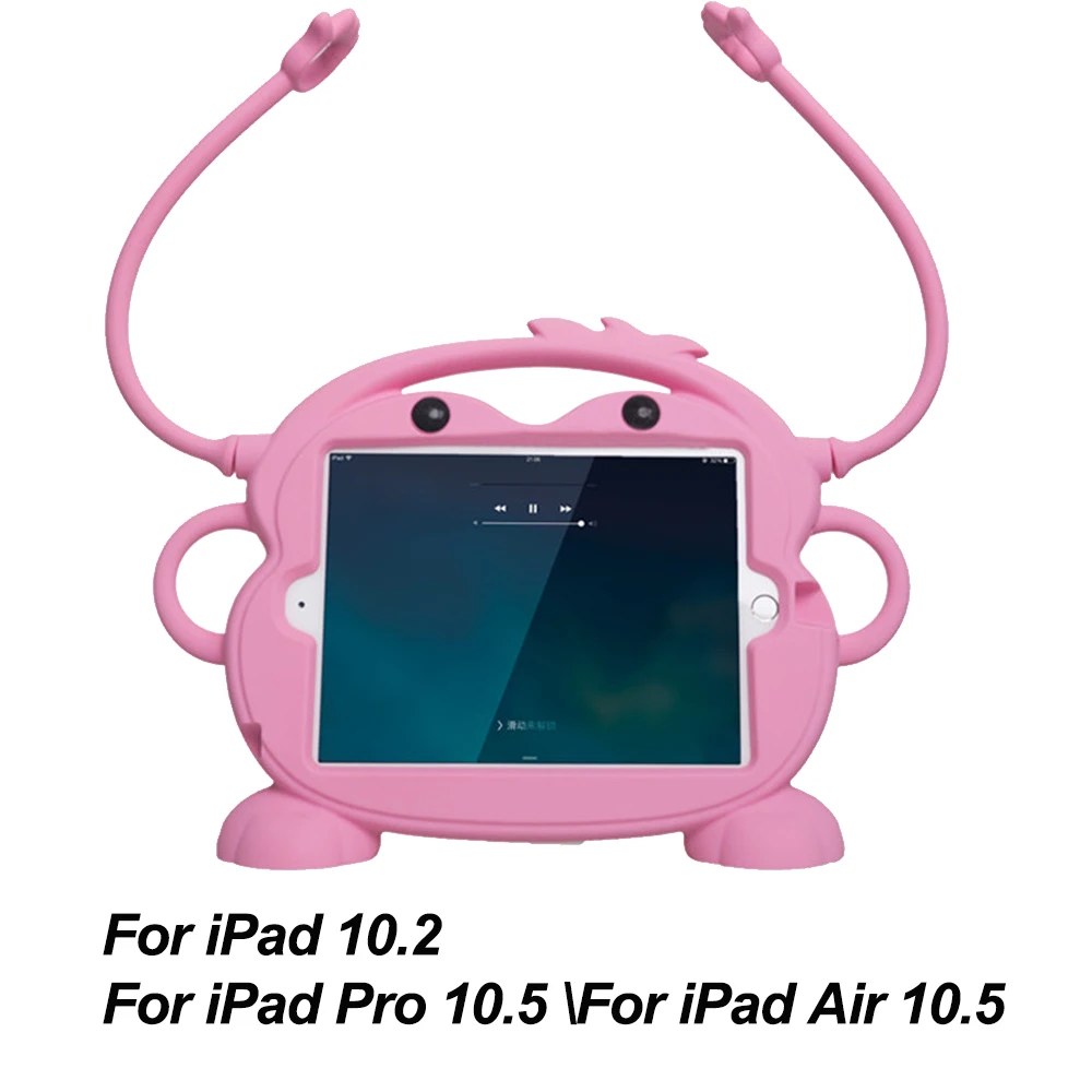 For iPad 10.2 Safe Shockproof Kid Monkey Case For iPad 10.2 iPad Pro Air 10.5 Silicone Tablet Case For iPad mini Air For iPad 9.7 - Цвет: For iPad 10.2