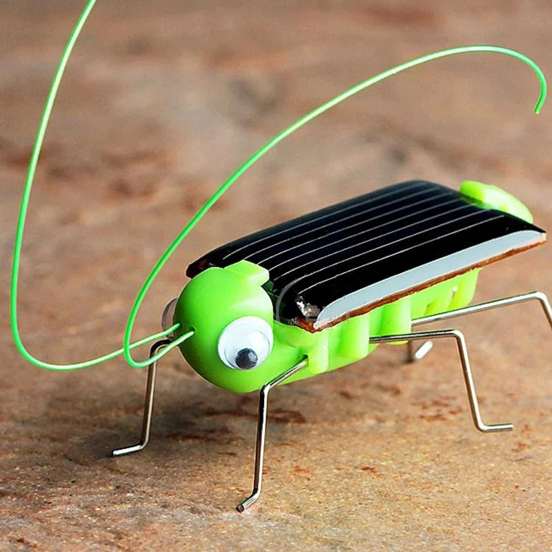 Neue Sonnenenergie Roboter Insekt Grashüpfer Bug Heuschrecken Cricket Kit S Heiß 
