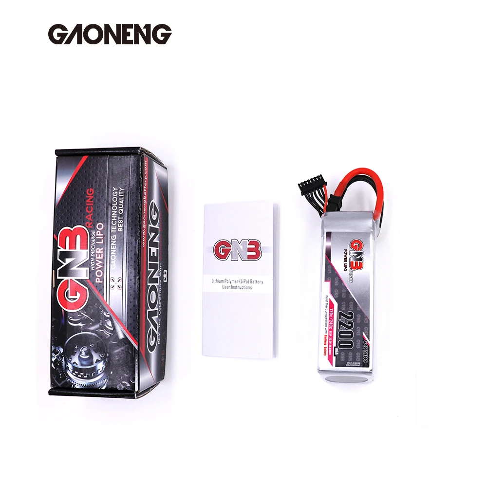 Gaoneng GNB 2200mAh 6S1P 22,2 V 120C/240C Lipo батарея с разъемом XT60 для FPV Дрон Квадрокоптер вертолет БПЛА RC запчасти