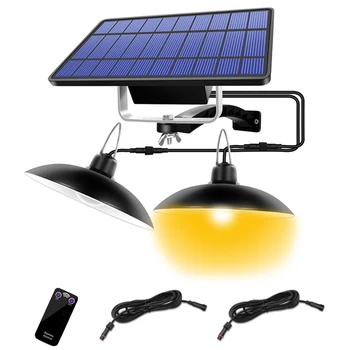 

Solar Pendant Lights Garden Outdoor Indoor IP65 Waterproof Storage Room Shed Lamp Wide Adjustable Led Remote Control Hanging