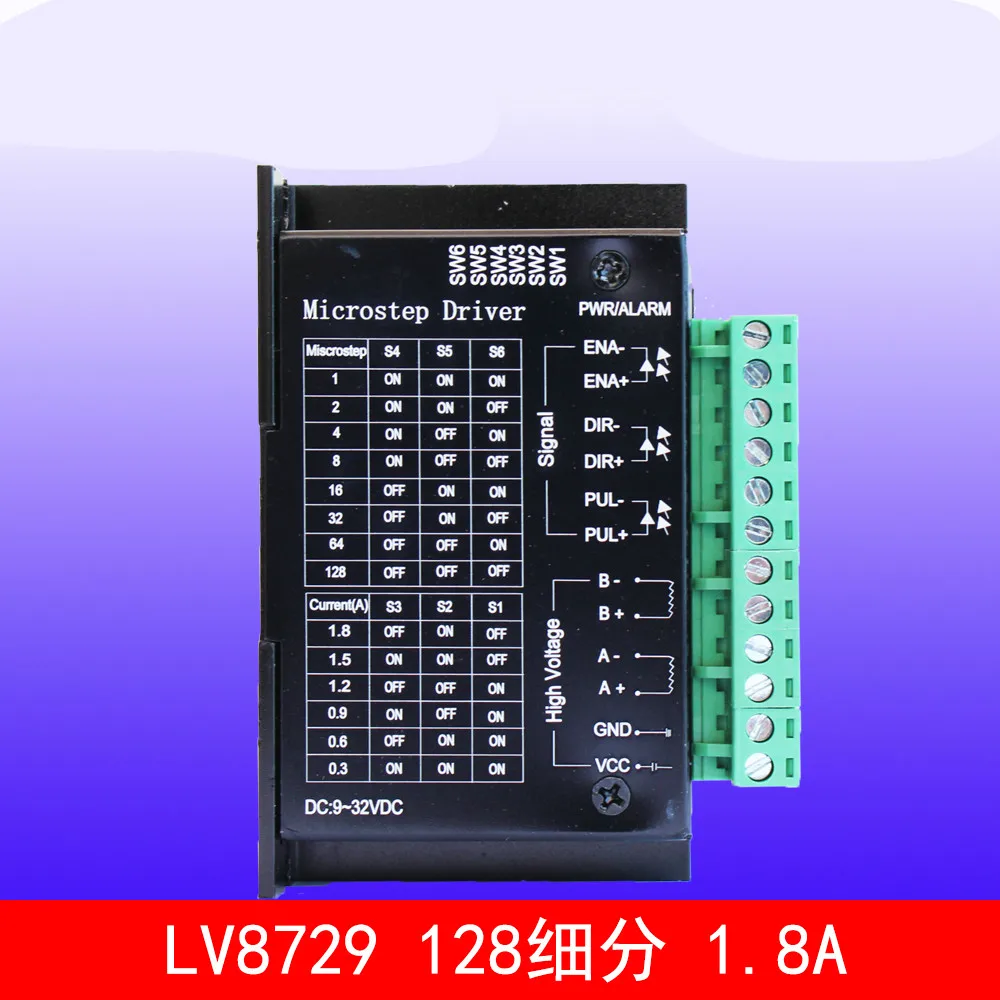 

20/28/35/39/42 Motor Driver 128 Subdivision Current 1.8A; 6128, 8729 Chip