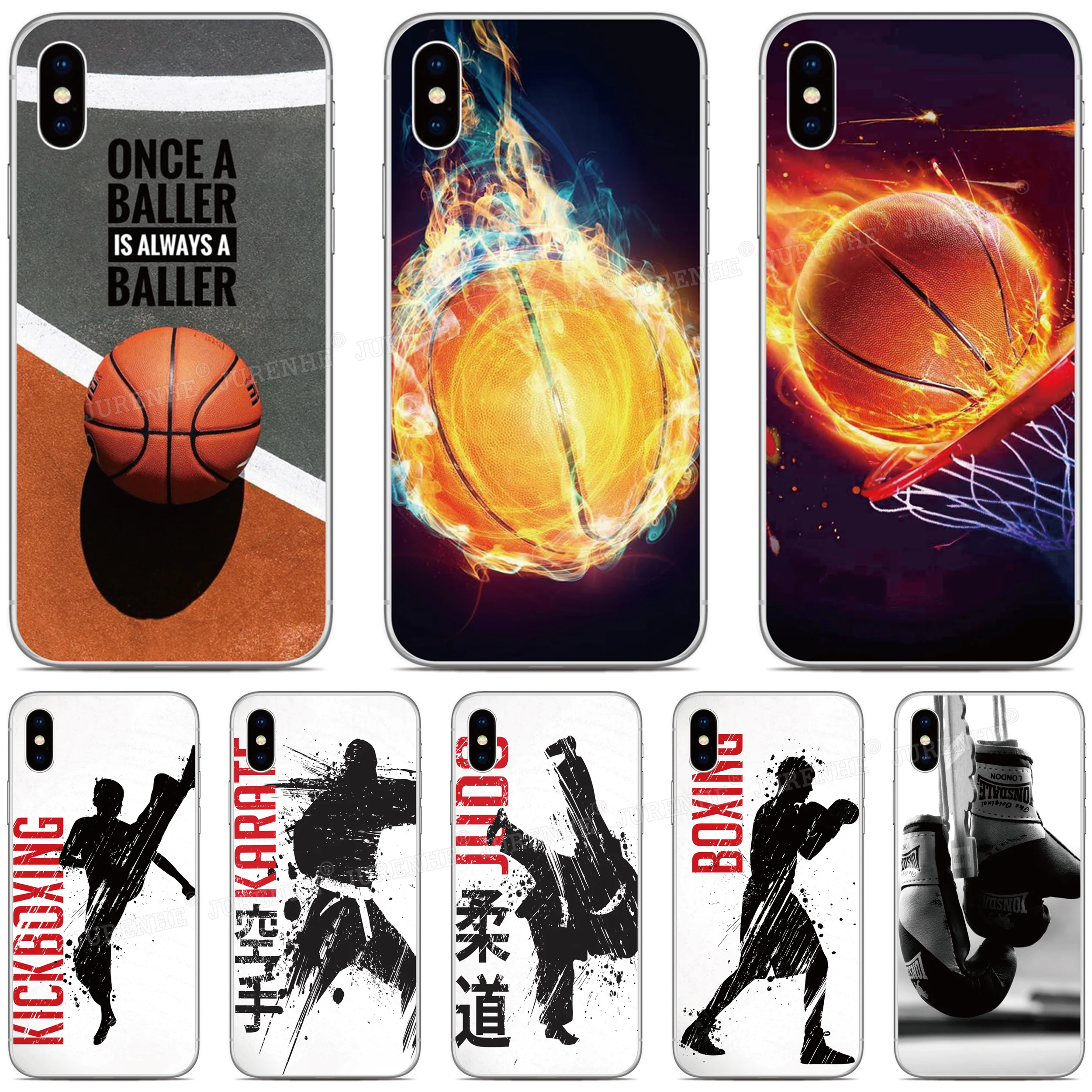 Tpu Morbido Di Sport Di Pallacanestro Cassa Del Telefono Per Iphone Se 2020 Se2 Se 2 Xr X Xs 11 Pro Max 6 6S 7 8 9 Plus Per Ipod Touch 7 6 5 Della Cop