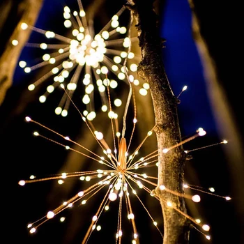 

LED Starburst Fairy String Lights Home Garden Under Ground Lamp Waterproof Garland Party Firework Twinkle Lamp