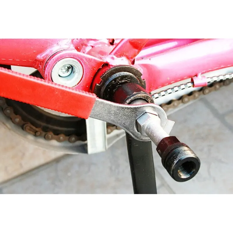 Crank Removal Tool Mountain Bike Crank Chain Axis Extractor Removal Repair Metal Tools Set Lathe Tool Crank Ball Bearing Kit