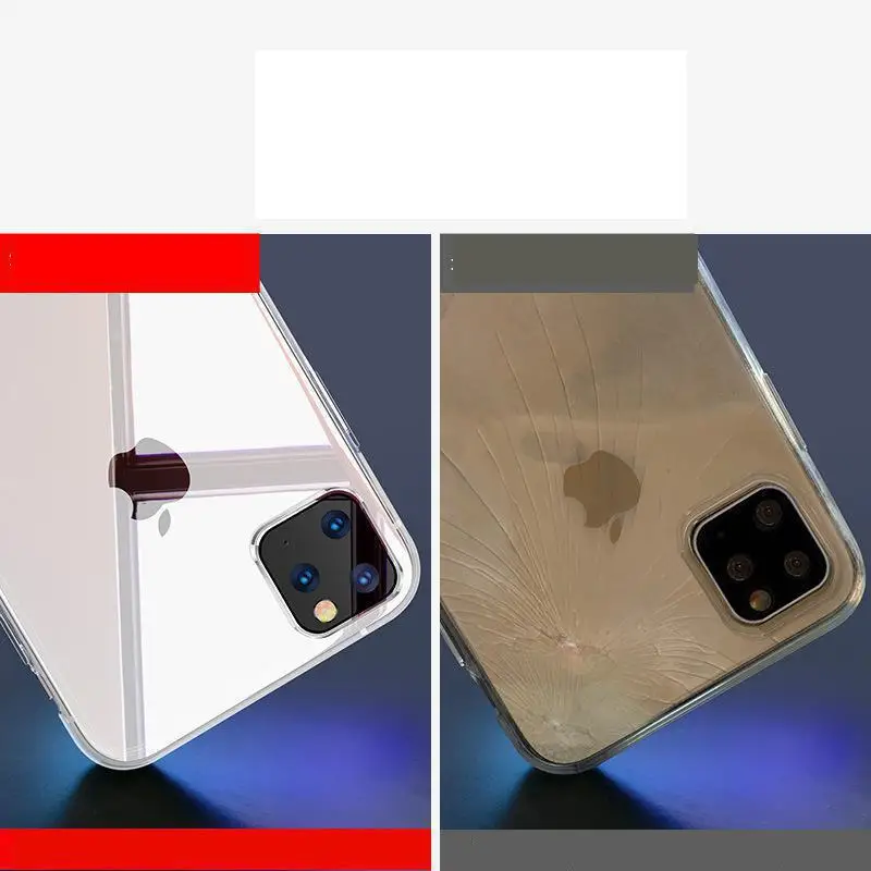 Противоударный чехол для телефона для iPhone 11Pro 11 Pro Max, мягкий силиконовый чехол из ТПУ для задней крышки, чехол Fundas для iPhone11 Pro Max