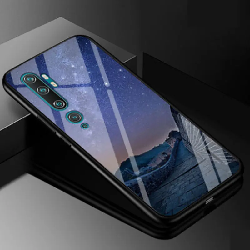 7 Для Xiaomi mi Note 10 чехол для телефона mi CC9 Pro Чехол из закаленного стекла с принтом жесткий чехлы крышка для Xiaomi mi Note 10 Pro Capa Fundas - Цвет: 7