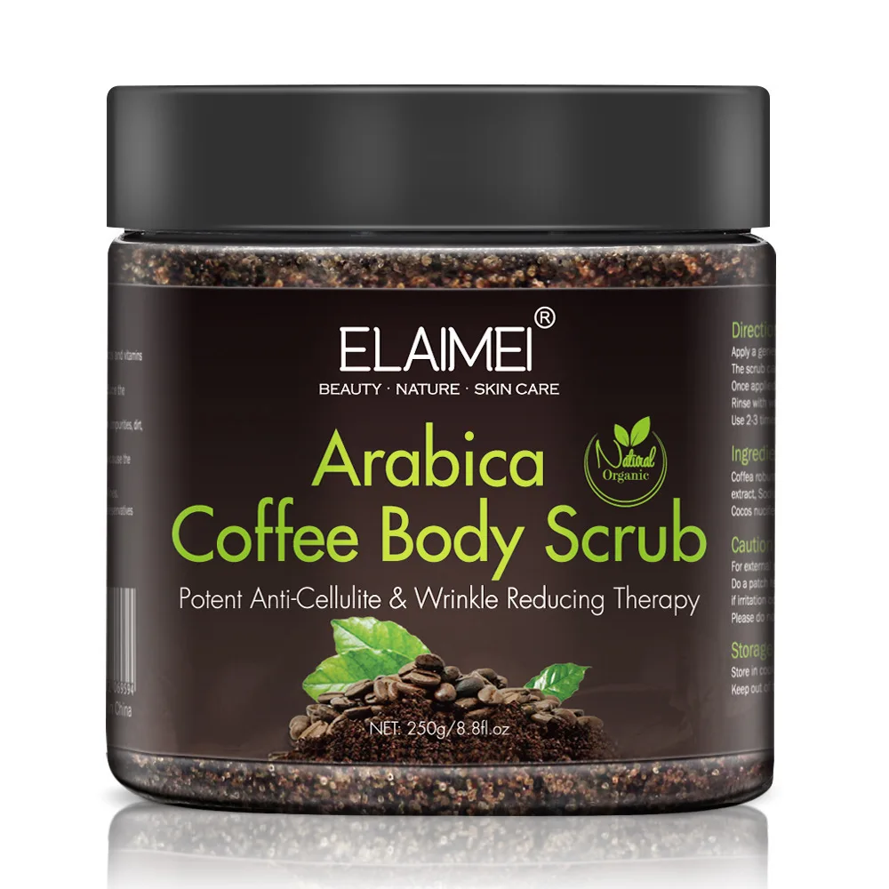 Скраб для тела Arabica Coffee крем лица с морской солью отшелушивающий отбеливающий