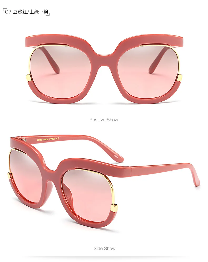 Модные брендовые дизайнерские солнцезащитные очки для мужчин и женщин, круглые солнечные очки de sol высокого качества с коробкой 92104