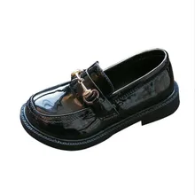 

Girls' leather shoes Flat Mary Jane Shoes 2022 new children and students perform Korean black princess shoes baby single shoes