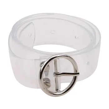 

Preppy Style Women's Cute Transparent Belt Heart Buckle Waist Sweet Female Belt Wholesale Fashion Waistband Ladies