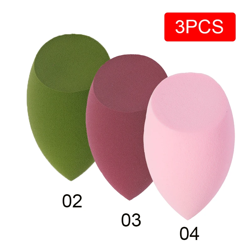 BT-3GELS-02 ROSALIND 3 шт. спонж для макияжа Пудра основа Основа щетки форма капли воды губка инструменты аксессуары для косметики - Цвет: BT-3GELS-02