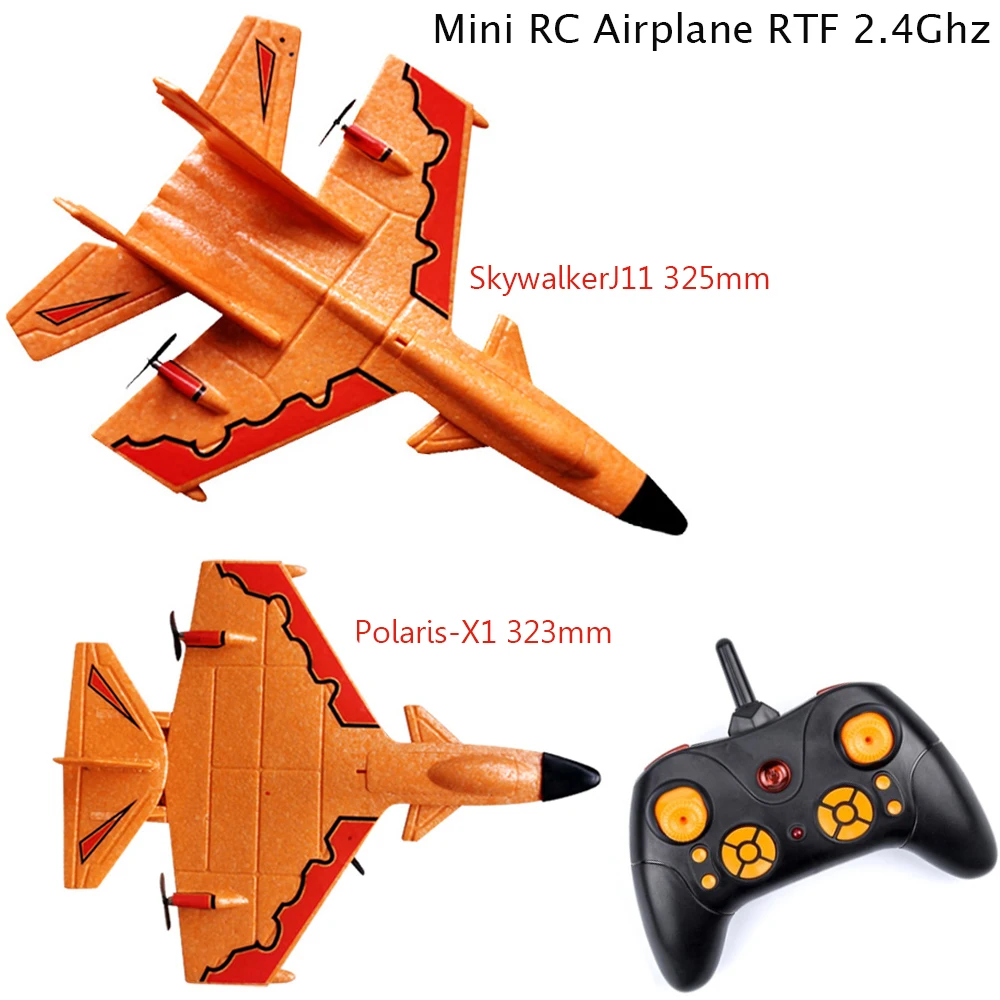 

Polaris-X1 323mm / Skywalker J11 Plus 325mm Wingspan PP Mini RC Airplane RTF 2.4Ghz GYRO Plane with Remote Controller battery