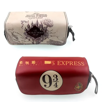 

Hogwarts School of Witchcraft and Wizardry Gryffindor Hufflepuff Ravenclaw Slytherin Figure Toy Pencil Box Dual Layer Coin