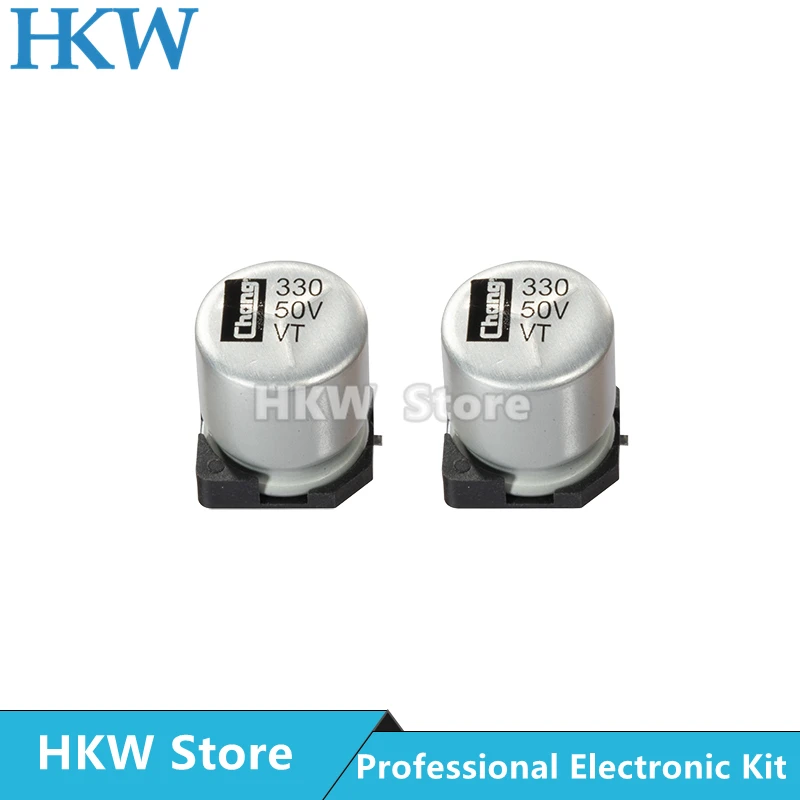10pcs SMD Aluminum Electrolytic Capacitor 6.3V 10V 16V 25V 35V 50V 63V 1UF 10UF 22UF 33UF 47UF 100UF 330UF 470UF 1000UF aluminum electrolytic capacitor