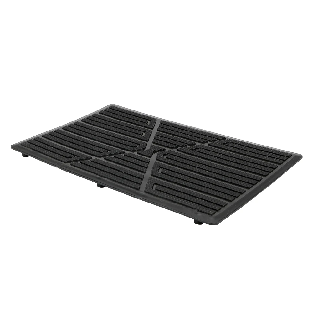 25x16cm Heel Foot Mat Pedal Cover Universal Interior Floor Pad Mat Anti-skid Pedal Off Road 4x4 Caravan Car Accessories Black