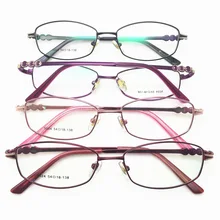 Стильная Высококачественная брендовая новая оправа для очков женские ультралегкие полнорамные оптические очки с металлической оправой