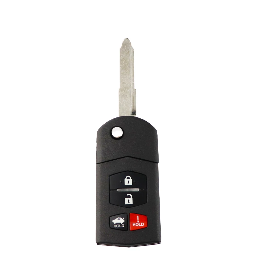 Keyforkess3/4 pulsante Flip pieghevole a distanza chiave dell'automobile Shell custodia di ricambio con lama non tagliata per Mazda 3 5 6 M6 RX8 MX5 CX5 CX7 CX9 - H8bfc73a7a1db4fc1a03f9eb1f72b9a79I