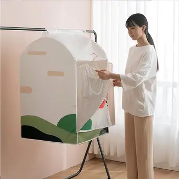 

1PC Hanging Clothes Dustproof Bag Fresh Printing Clothes Dust Covers Household Clothing Dust Bag Hanging Garments Storage Bag