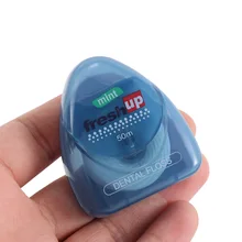 50 м портативная зубная нить Уход за зубами очиститель с коробкой практичные гигиенические принадлежности для гигиены полости рта цвет случайный