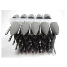 50 шт. серые стоматологические силиконовые полировальные смолы основа акриловые полировки боры новые стоматологические лабораторные боры