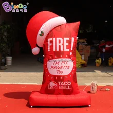 Привлекательный 1,8 метров надувной Рождественский мешок для рекламы кастомизации/Рождественский мешок воздушный шар игрушки для дисплея