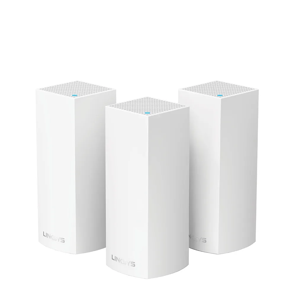 

Linksys WHW0303 (AC6600) Velop Intelligent Mesh Router, Tri-Band Home Mesh WiFi System for Whole-Home WiFi Network, 3-Pack White
