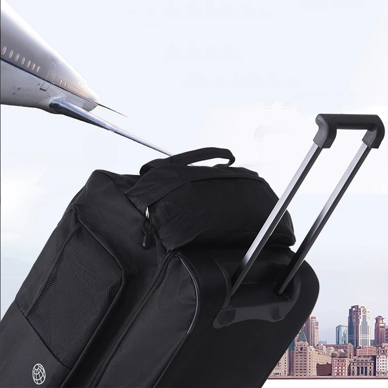 Легкий чемодан на колесиках большой емкости 30 дюймов дорожная сумка с колесиками Оксфорд холст складной багаж свет путешествия valise