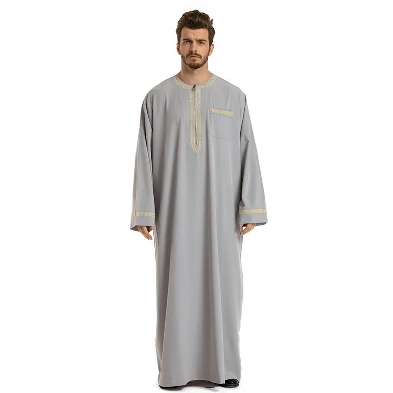 Арабская абайя, для мужчин, Пакистан, Саудовская Аравия, мусульманское платье, Оман, Исламская одежда для мужчин, кафтан Marocain Ropa Arabe Hombre Elbise Erkek