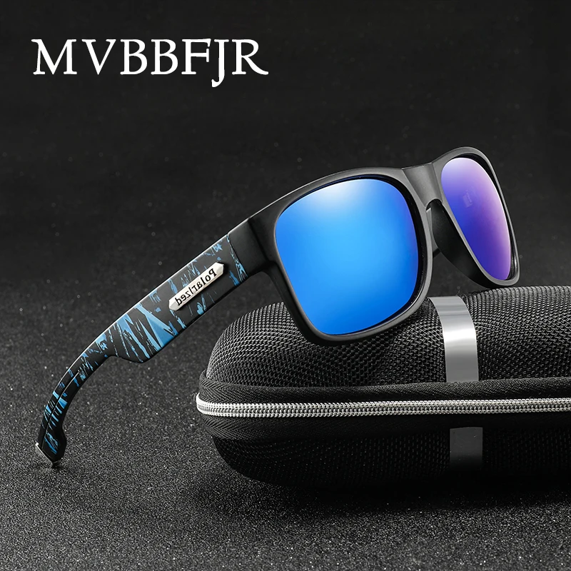 

MVBBFJR Fashion Square Men Polarized Sunglasses Women Driving Shade Mirror Trendy Eyewear Outdoor Retro Vintage Glasses UV400
