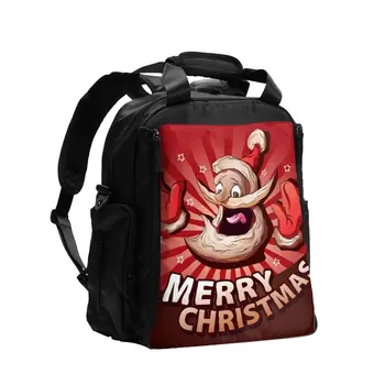 

Diaper Bag Smiling Santa Claus Mary Christmas Backpack Baby Large Capacity Diaper Bag Mummy Travel Bag