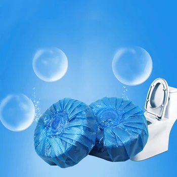 

10pcs/Bag Blue Bubble Toilet Close Stool Automatic Cleaner Amazing Home Odor Remover Toilet Decontamination Deodorant