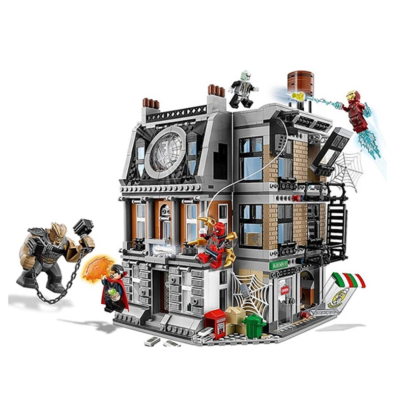 

Model building kits 1125Pcs Super Hero Sanctum Sanctorum Showdown Building Brick Assemble Set Compatible 76108 Bricks Toys