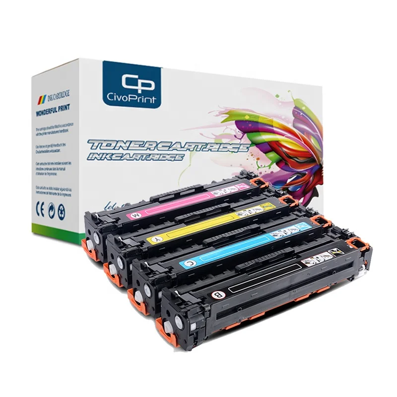 Фото Civoprint совместимый тонер-картридж CB540A 540 CB541A CB542A CE322A CF212X CB540 для HP laserJet CP1213 CP1214 CP1215 CP1216 №1