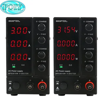 

NPS3010W 30V10A Three Display/Four Display Adjustable DC Power Supply Laboratory Mini Switching Voltage Regulated Test Power