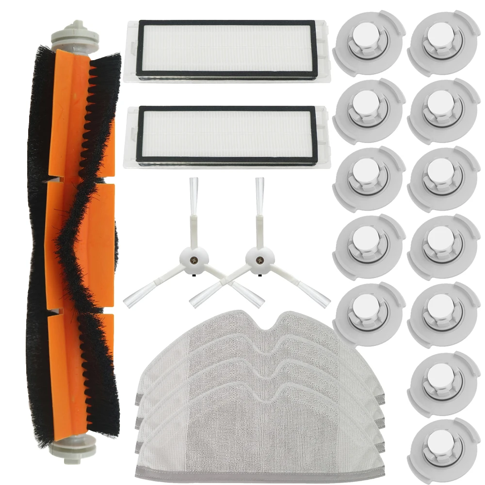 for xiaomi vacuum 2 roborock s50 SDJQR01RR Main Brush Side Brush HEPA