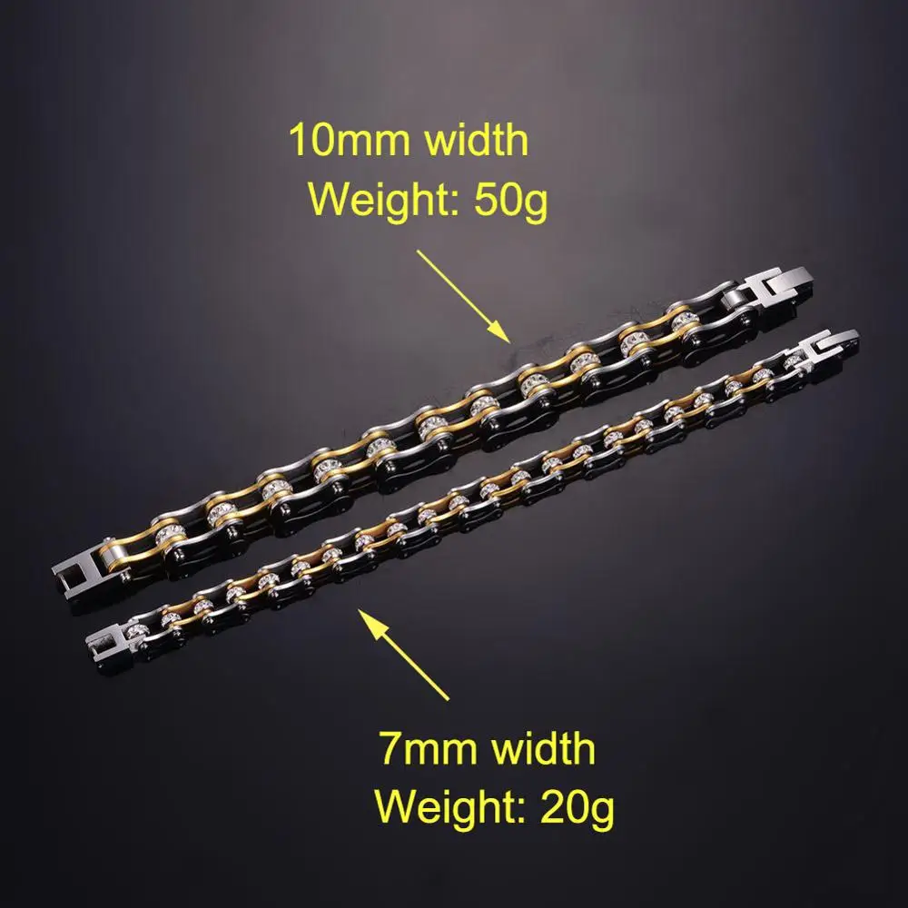Браслет из нержавеющей стали 316L для байкеров велосипедов мотоциклов|Цепочки и