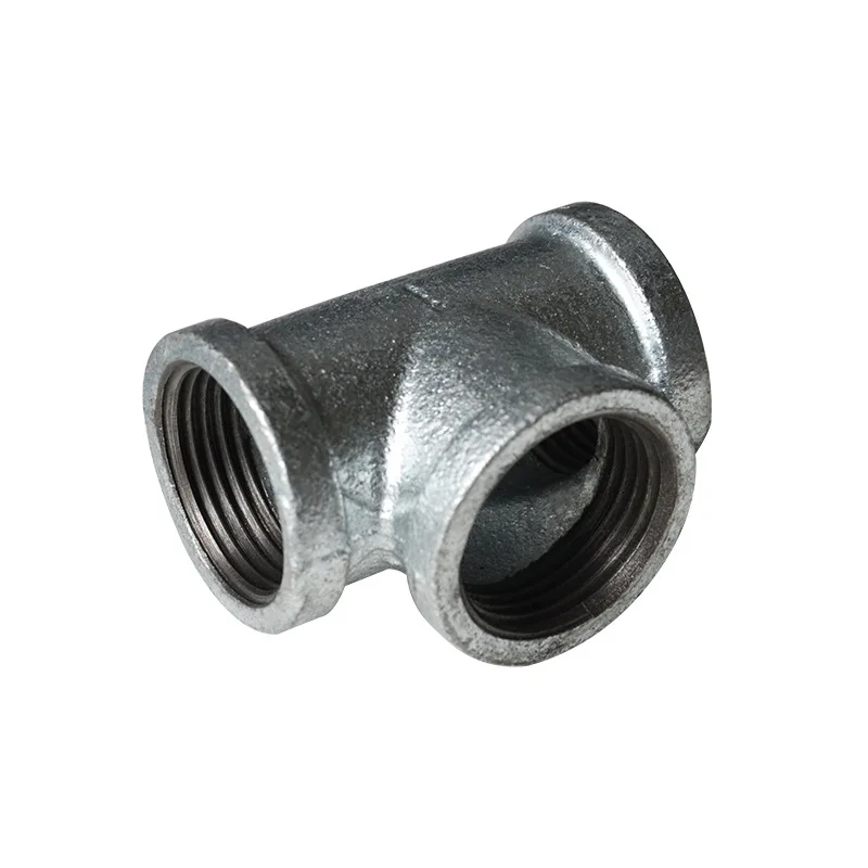 Crush Malleable Iron Hot Galvanized Firefighting Heating Fuel Gas Plumbing Pipe Fittings Wholesale Diameter Reducing Elbow T-con