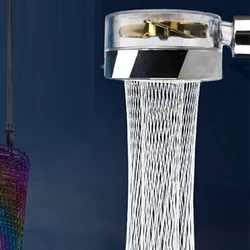 360 Rotated High-Pressure Handheld Shower Head Bathroom Pressurized Massage Shower Head Home Dormitory Universal Shower Nozzle