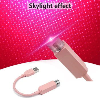 

Decorative Light 5V Universal Mini LED Ambient Atmosphere Lamp USB Plug Car Roof Star Night Lights Projector Interior