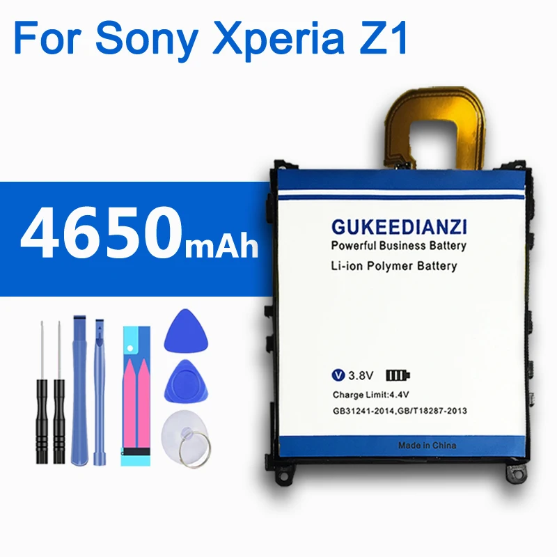 4650 мАч GUKEEDIANZI LIS1525ERPC AGPB011-A001 батарея мобильного телефона для sony Xperia Z1 L39h Honami SO-01F C6902 C6903 батарея