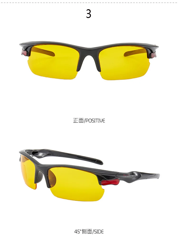 New 2 Pack Polarized Car Night Vision Goggles Sunglasses Night Driver Driving Goggles Unisex UV400 Glasses Auto Parts