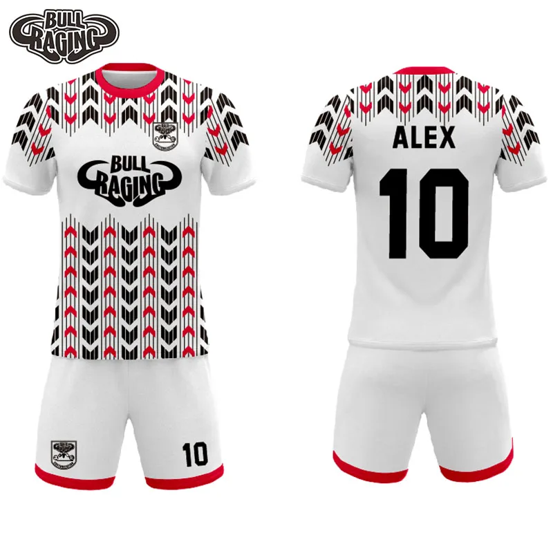 

youth football jersey design custommade sublimation soccer jersey set