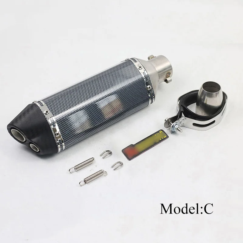 Универсальный глушитель выхлопной трубы мотоцикла хвостовой наконечник трубы из нержавеющей стали глушитель двойной выходной трубы ATV выхлопной модифицированный