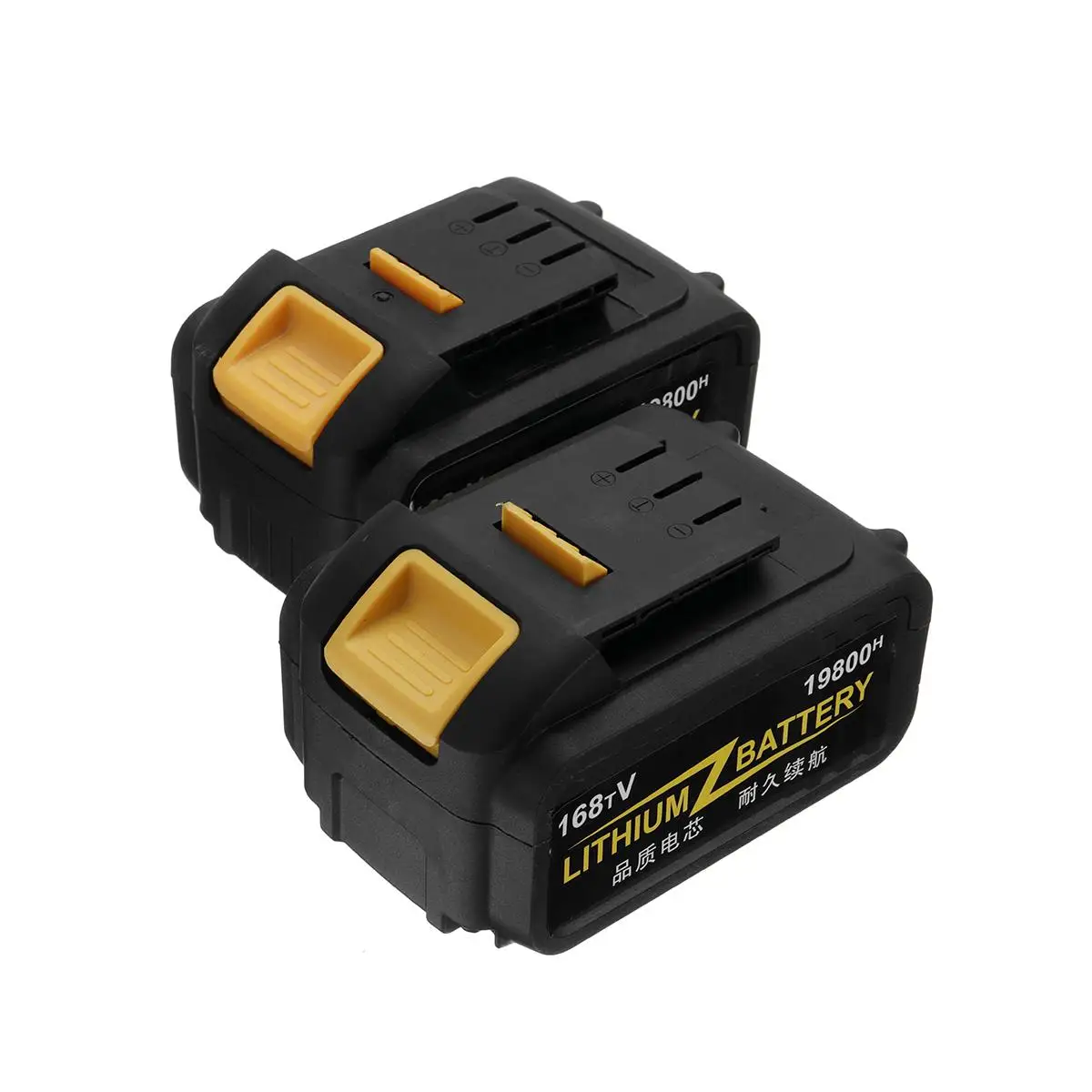 2 batteries 168TV 19800mAh 350Nm бесщеточный беспроводной электрический ключ ударный драйвер Электроинструмент перезаряжаемая литиевая батарея Бытовая дрель - Цвет: 2 batteries