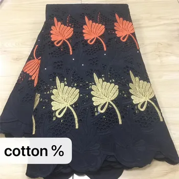 

100% Cotton Swiss Voile Lace Fabric 2019 High Quality Swiss Voile Lace In Switzerland Embroidery Nigerian Laces Fabrics kc66-853