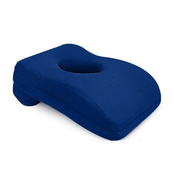 

L-shape Summer Cool Memory Foam with Hollowing Design To Breathable Pillow Office Train Table Nap Pillow Solid Comfortable