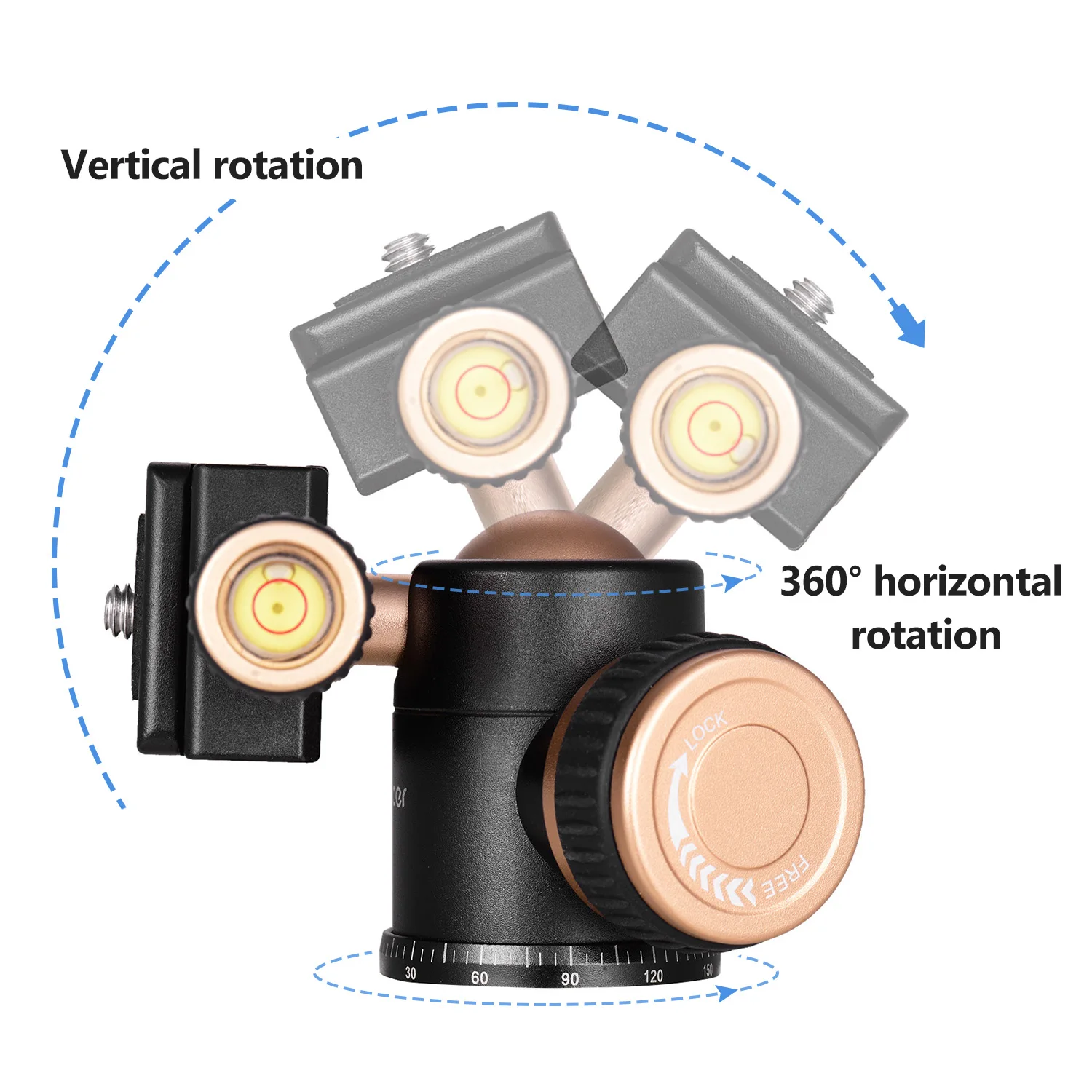 Tripod Ball Head for phone Camera Max. Load 5KG