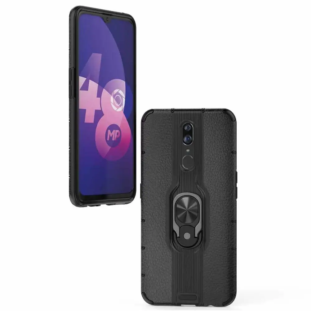 

For OPPO F11 for OPPO A9 Case Finger Ring Car PU Leather Stand Holder Back Cover for OPPO F11 for OPPO A9 Funda Caphina