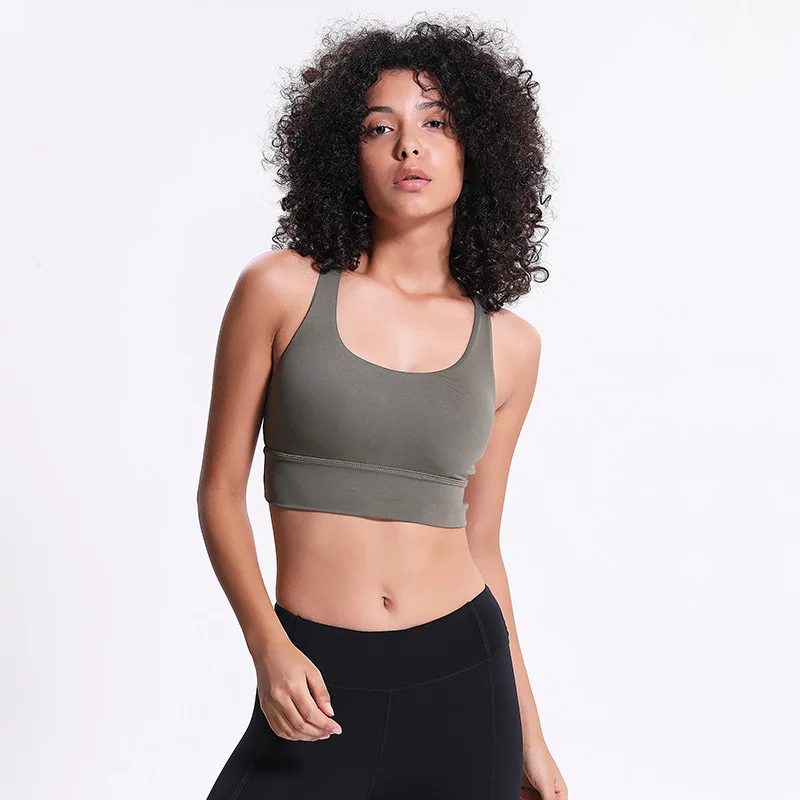 

2019 New Classic Shockproof Sports Underwear Female Cross Beauty Back Gather Running Yoga Fitness Bra Workout Bra